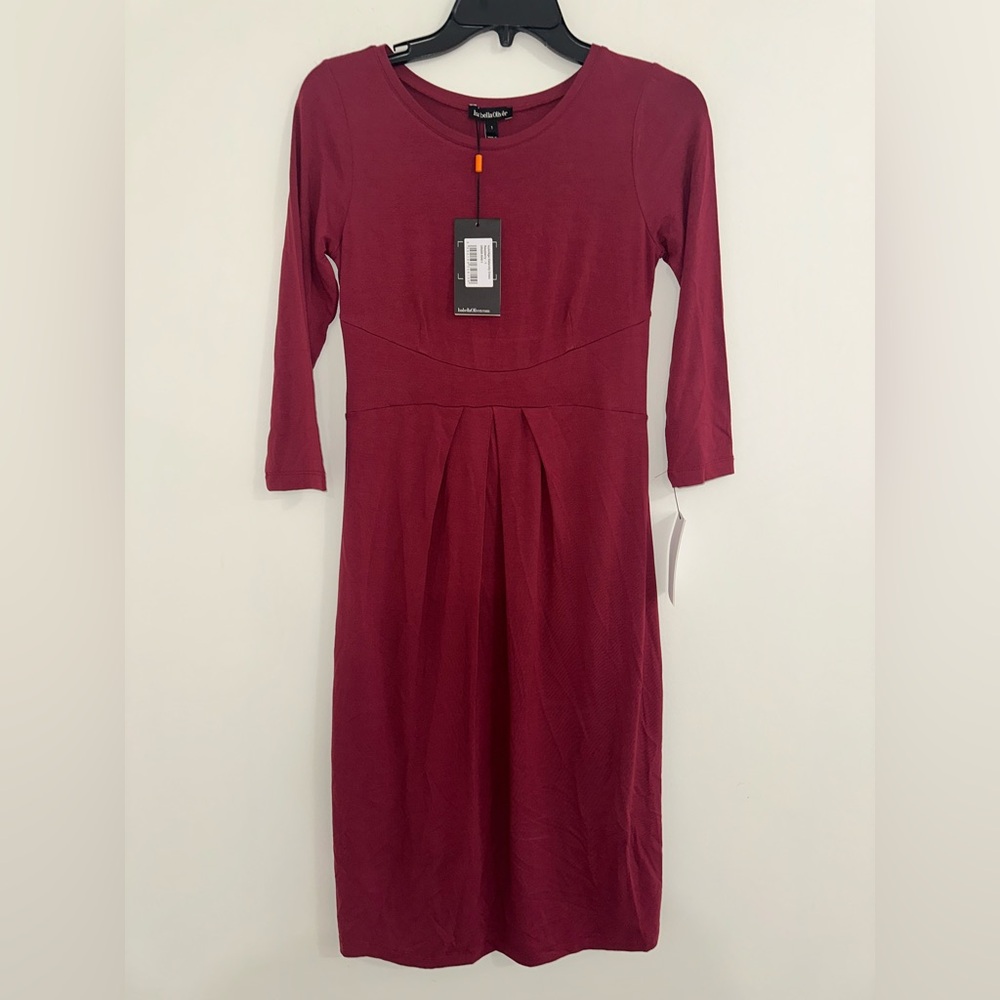 NWT ISABELLA OLIVER  IVYBRIDGE MATERNITY DRESS RED Sz 1 #A3